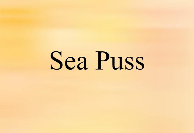 Sea Puss (noun) Definition, Meaning & Examples