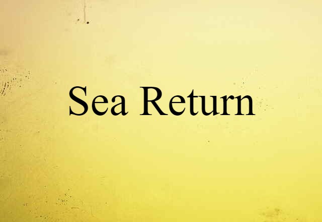 sea return