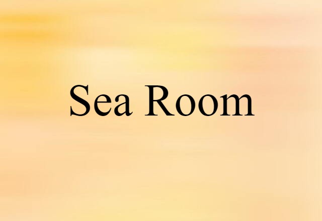 Sea Room (noun) Definition, Meaning & Examples