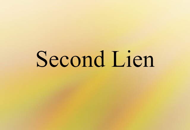 second lien