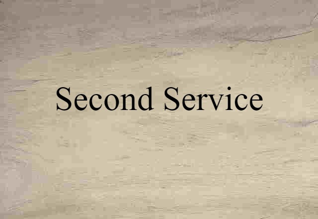 second service