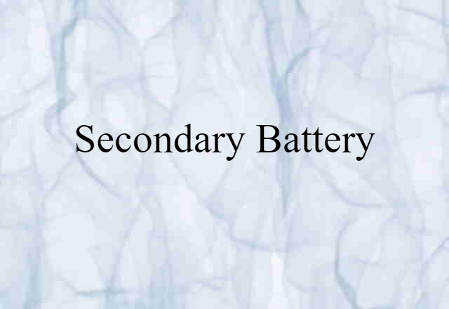 secondary battery