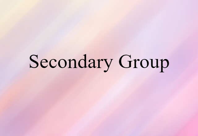 secondary group