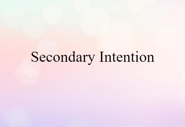 secondary intention