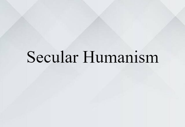 secular humanism