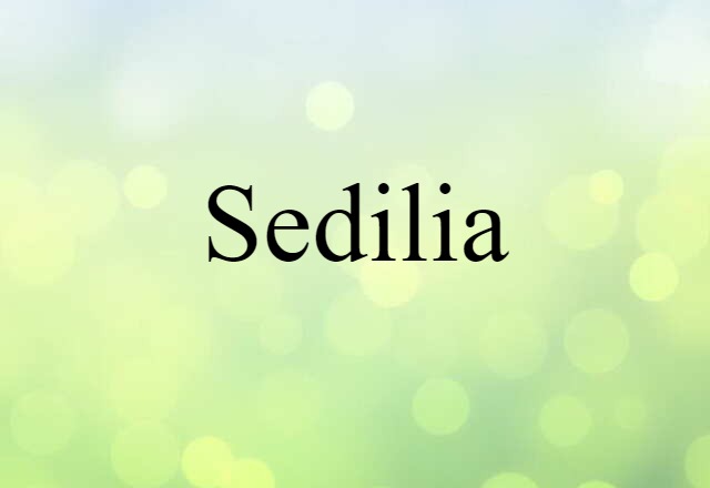 sedilia