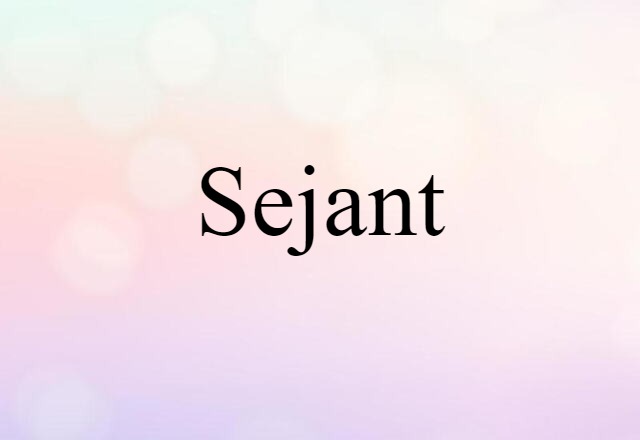 sejant