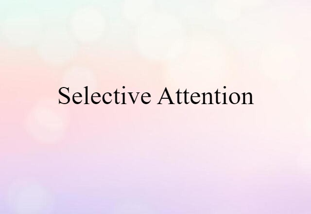 selective attention