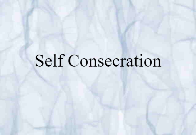 self-consecration