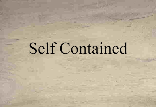 self-contained