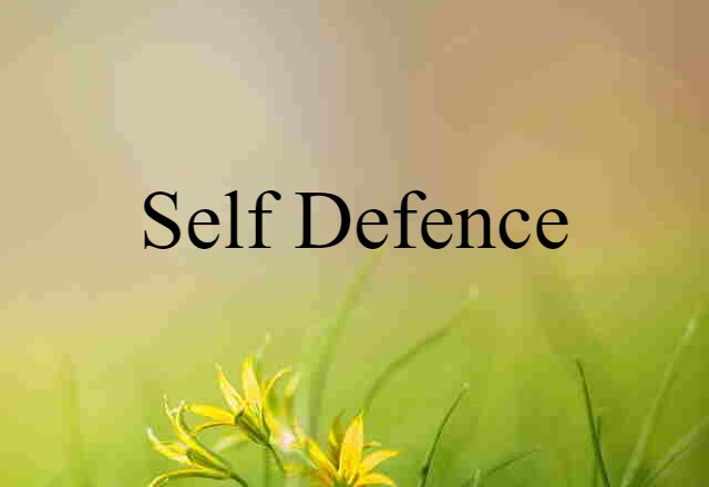 self-defence