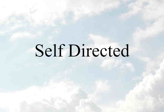 self-directed