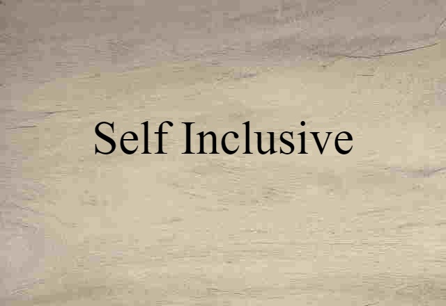 self-inclusive