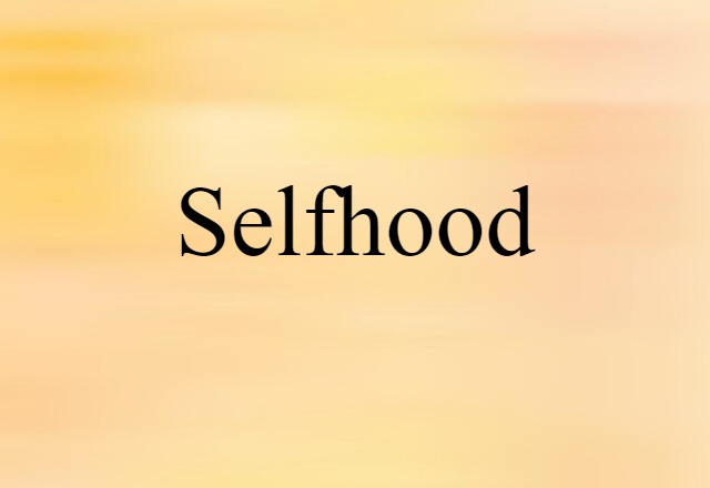 selfhood