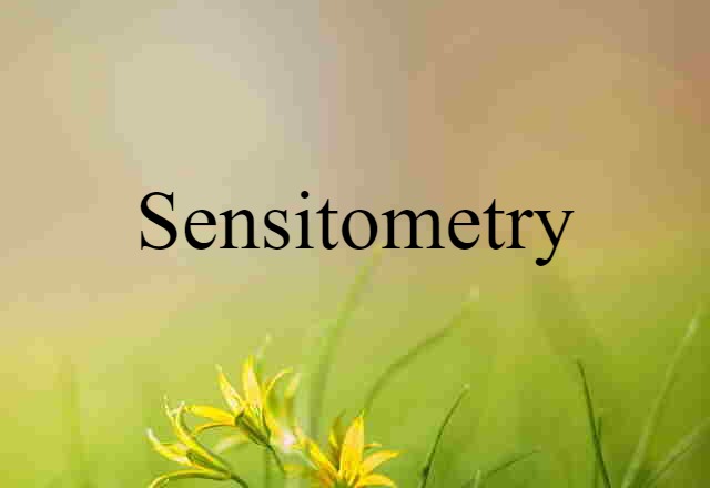 sensitometry