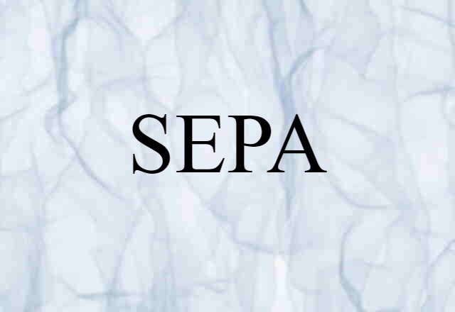 SEPA (noun) Definition, Meaning & Examples