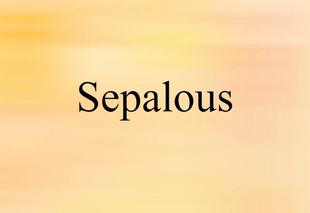 sepalous