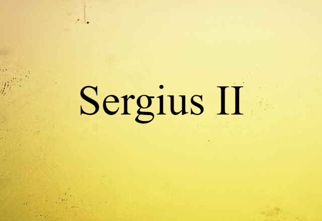 Sergius II