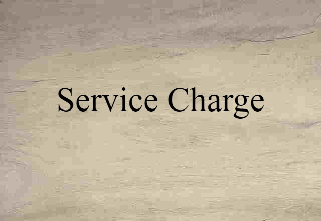 service charge