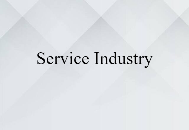 service industry