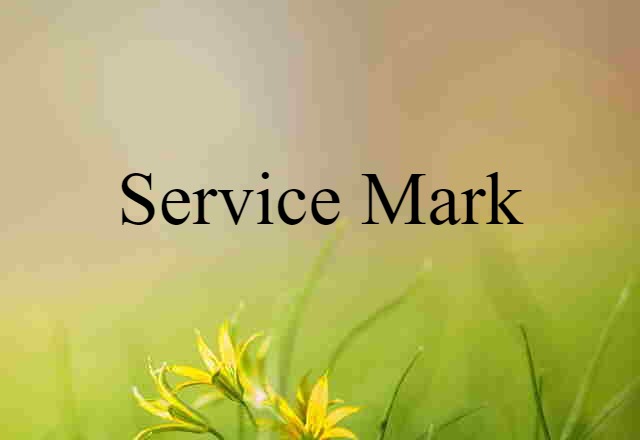 Service Mark (noun) Definition, Meaning & Examples