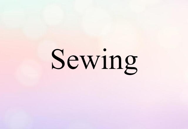 sewing