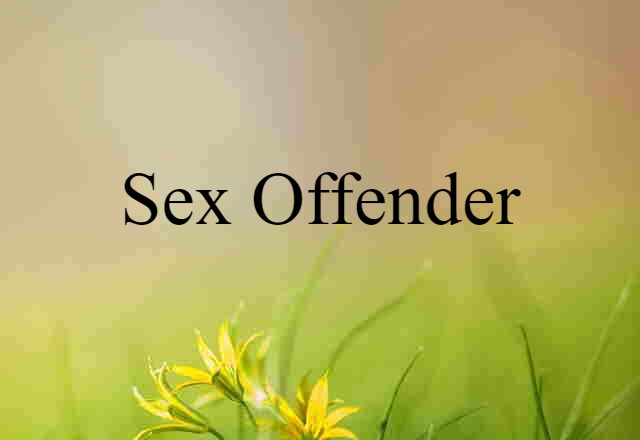 sex offender