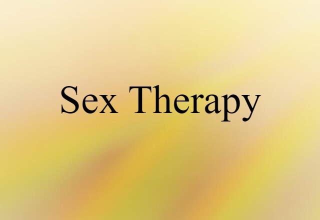 sex therapy