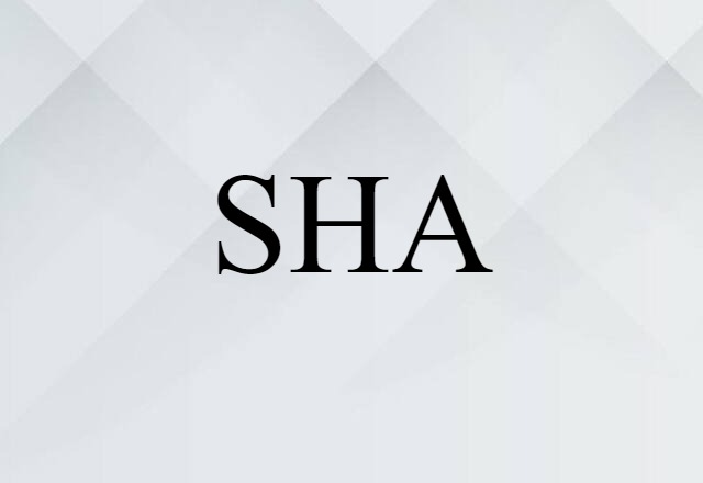 SHA