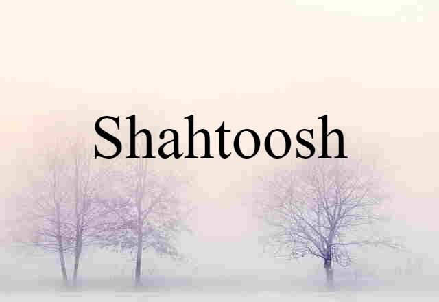 shahtoosh