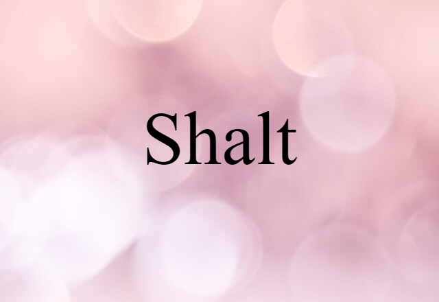 shalt