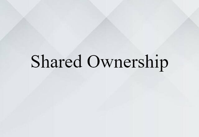 shared ownership