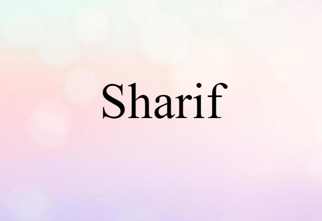 sharif