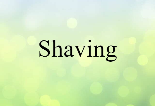 shaving