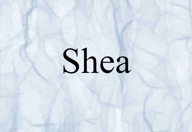 Shea (noun) Definition, Meaning & Examples