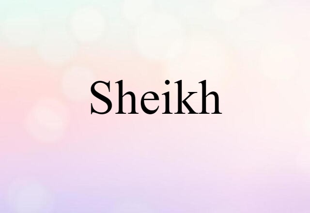 sheikh