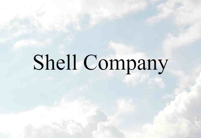 shell company