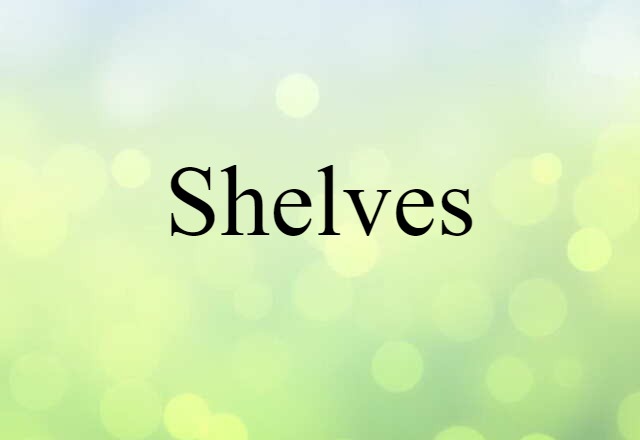 Shelves (noun) Definition, Meaning & Examples