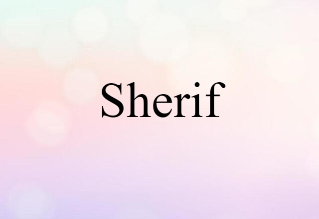 sherif