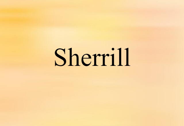 Sherrill