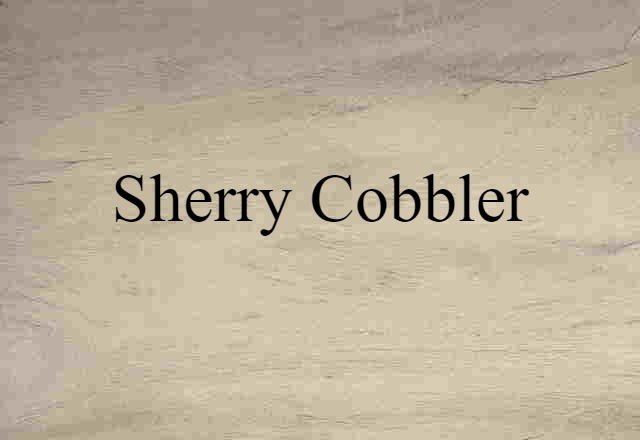 sherry cobbler