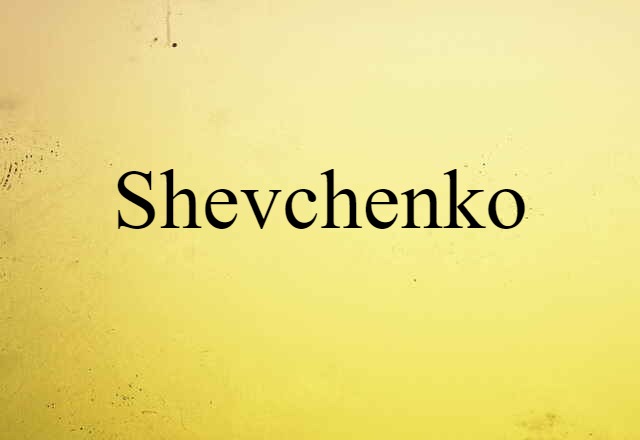 Shevchenko