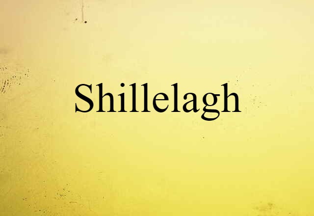 Shillelagh (noun) Definition, Meaning & Examples