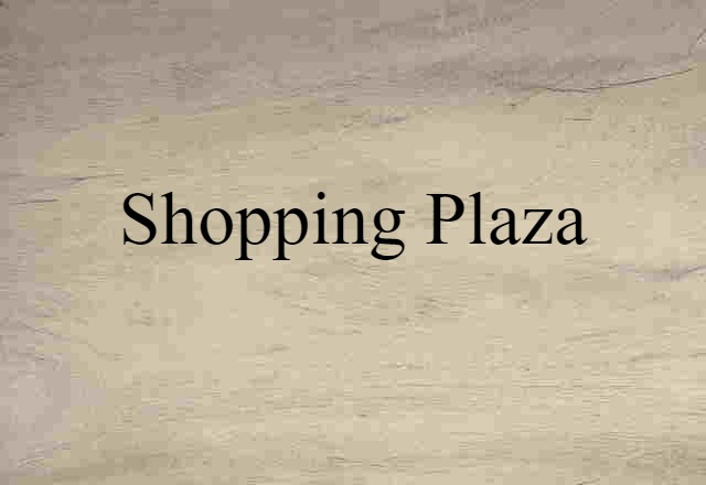 shopping plaza