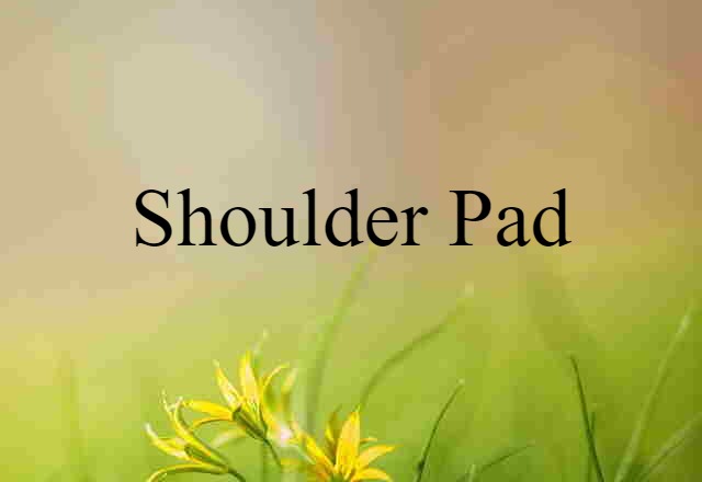 shoulder pad