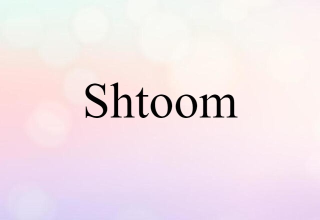 Shtoom (noun) Definition, Meaning & Examples