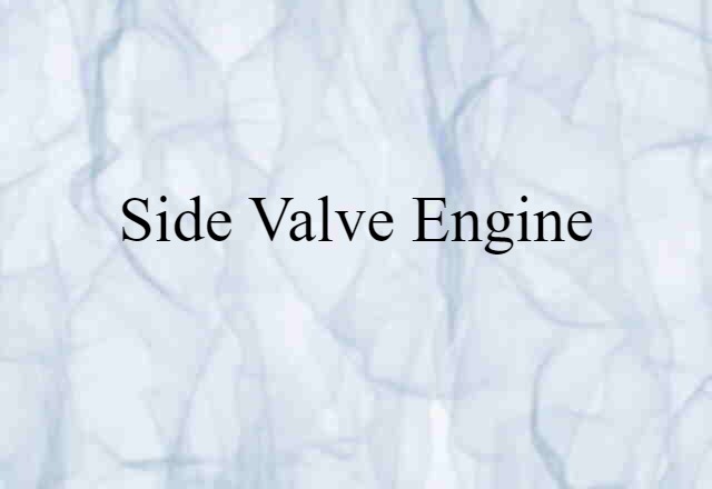 side-valve engine