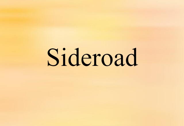 sideroad