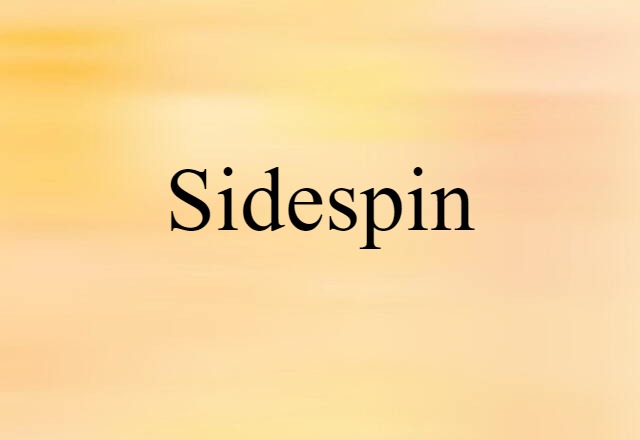 sidespin