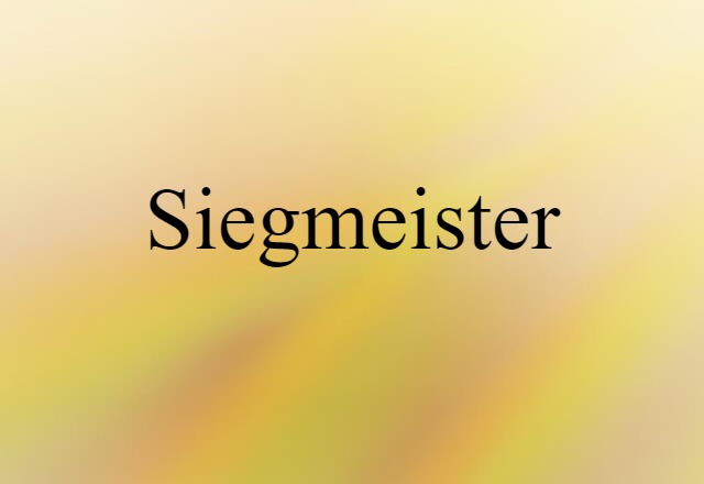 Siegmeister